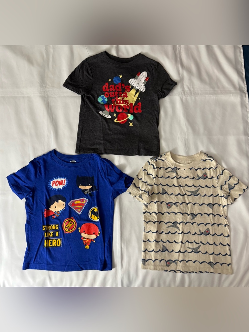 Old Navy 3pc Toddler Short Sleeve Graphic T-Shirt Bundle